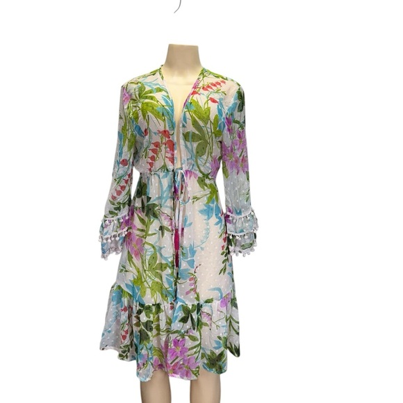 Club z collection.  Floral Swim Coverup - Picture 1 of 3